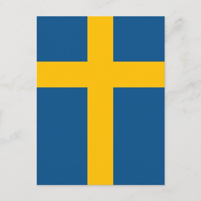 Swedish Flag Postcard (Front)