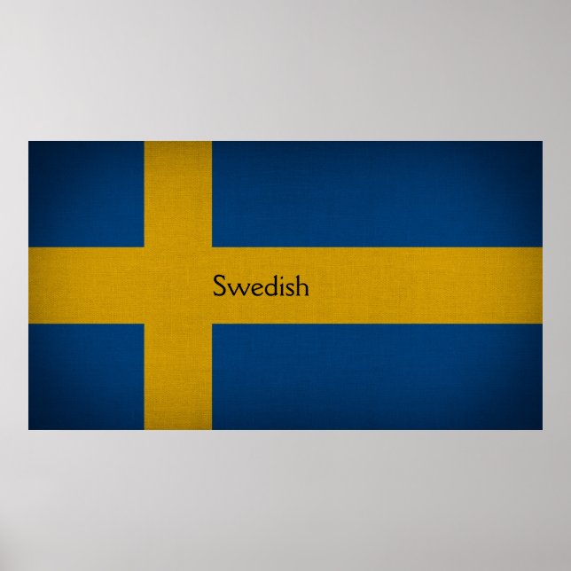 Swedish flag poster (Front)