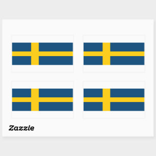 Swedish Flag Rectangular Sticker