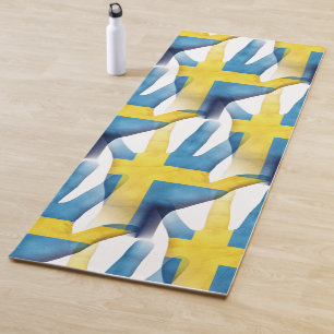 Swedish Flag, Scandinavian Culture, Sweden Colours Yoga Mat