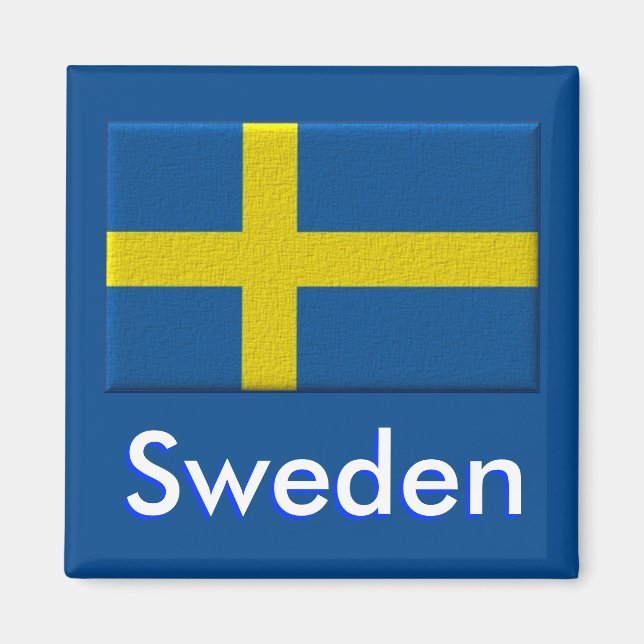 Swedish Flag Scandinavian Magnet (Front)