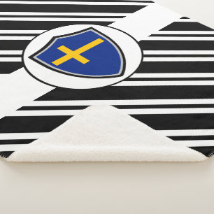 Swedish flag Sherpa Blanket