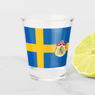 Swedish flag shot glass