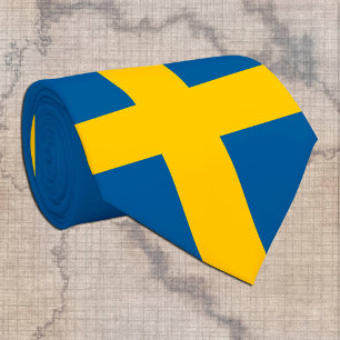 Swedish Flag & Sweden business, travel /sports Nec Tie