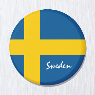 Swedish flag & Sweden holiday, travel /sports Magnet