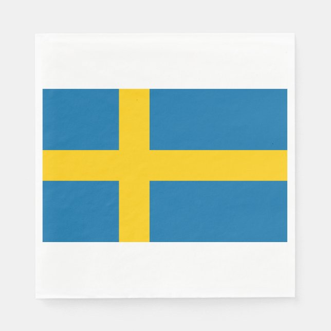 Swedish Flag (Sweden) Napkin (Front)