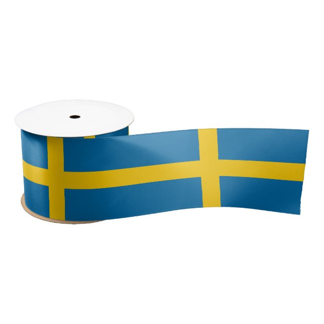 Swedish Flag (Sweden) Satin Ribbon (Spool)
