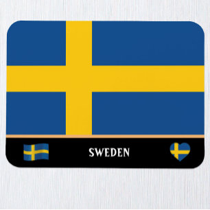 Swedish Flag & Swedish country travel / Sweden Magnet