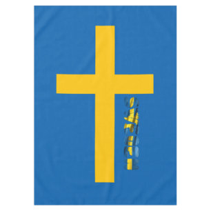 Swedish flag tablecloth