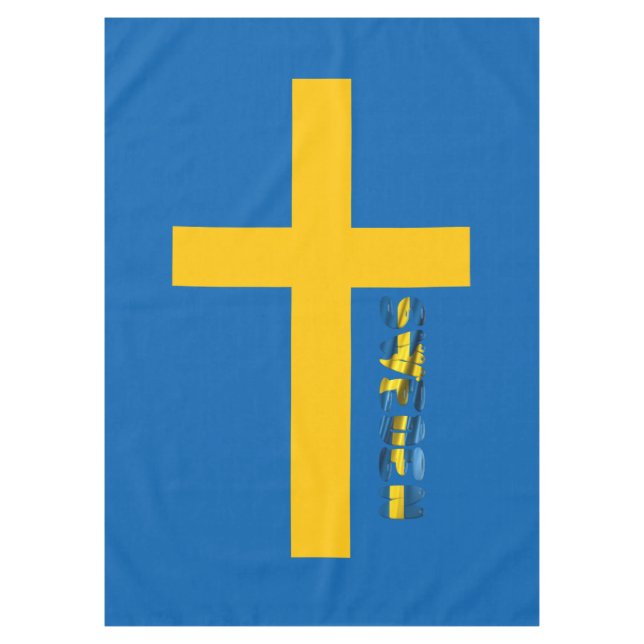 Swedish flag tablecloth (Front)