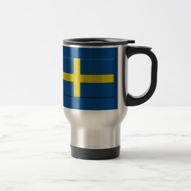 Swedish Flag Travel Mug (Right)