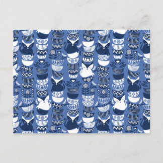 Swedish folk cats I Postcard