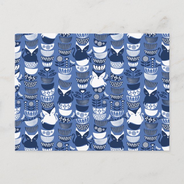 Swedish folk cats I Postcard (Front)