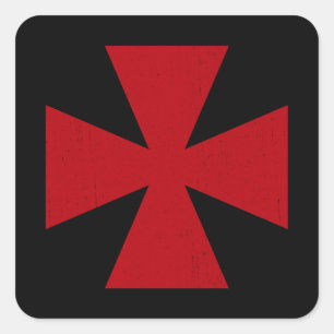 Swedish Freemasons Cross Square Sticker