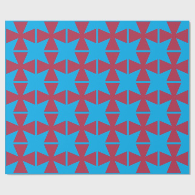 Swedish Freemasons Cross Wrapping Paper (Flat)