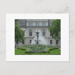 Swedish Garden/Fountain Postcard