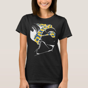 Swedish Girl Sweden Flag Proud Woman Sverige Count T-Shirt