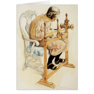 Swedish Girl Weaving