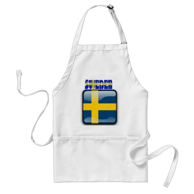 Swedish glossy flag standard apron (Front)