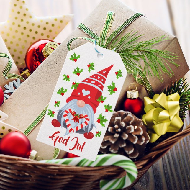 Swedish Gnome with Hearts Gift Tags (Creator Uploaded)