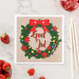 Swedish God julservett Luncheon Napkin