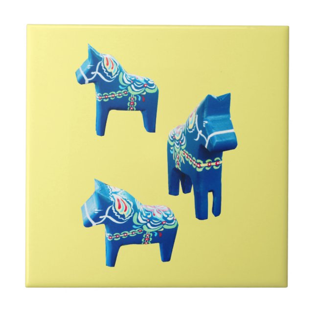 Swedish Horses Ceramic Tile (Front)