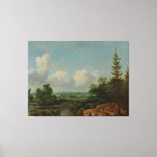 Swedish Landscape, Allaert van Everdingen, 1650 Canvas Print