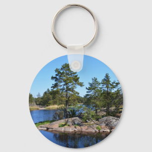 Swedish landskap key ring
