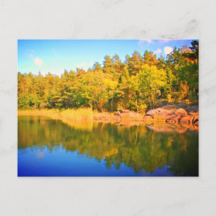 Swedish landskap,photo postcard