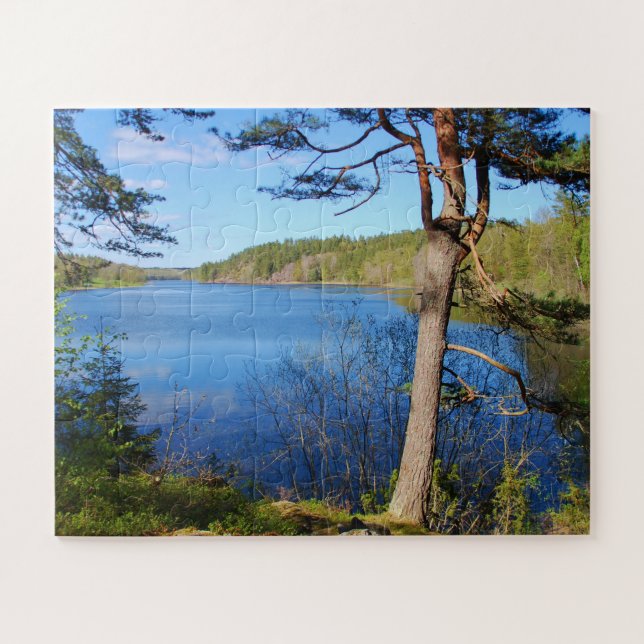 Swedish landskap postcard jigsaw puzzle (Horizontal)