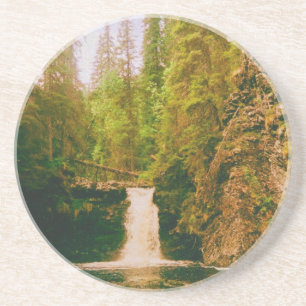 Swedish Moody Waterfall, Hälsingland, Sweden Coaster