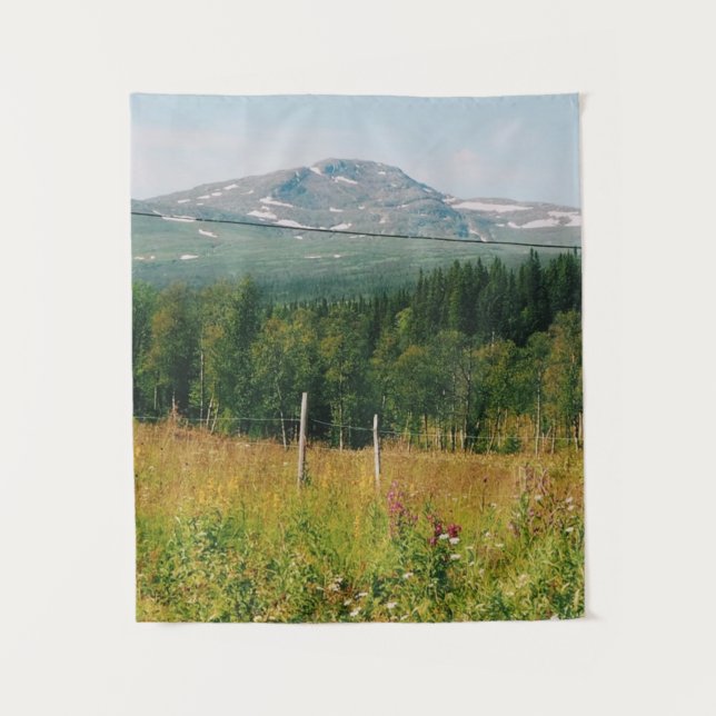 Swedish Mountain Landscape  Tapestry (Front)