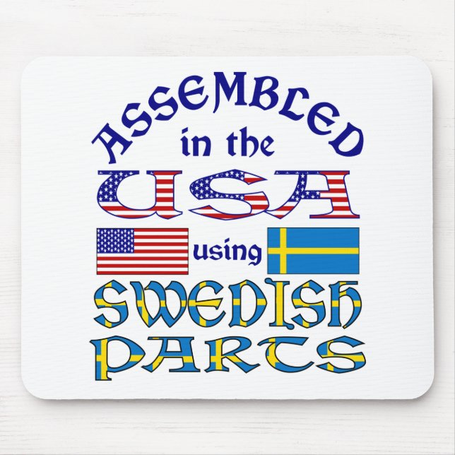 Swedish Parts Mouse Pad (Front)