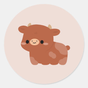 Swedish Red Cow Classic Round Sticker