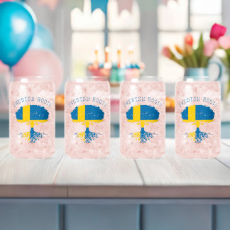 Swedish Roots Flag Can Glass Set