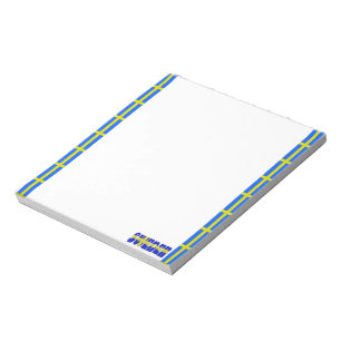 Swedish stripes flag notepad