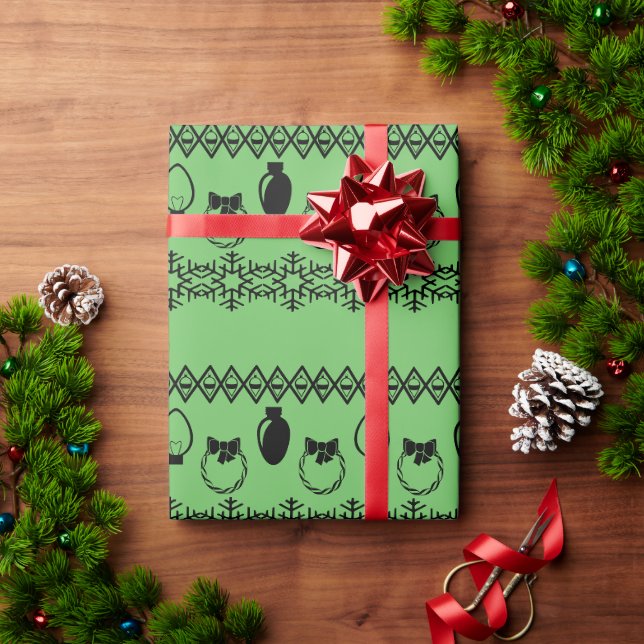 Swedish Sweater Style Wrapping Paper (Holiday Gift)