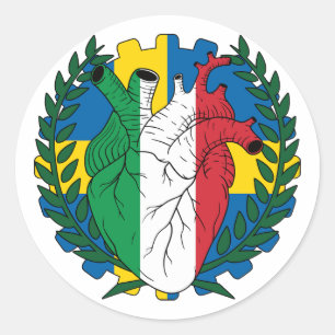 Swedish Sweden Saint Josephs Day italian Italy Classic Round Sticker