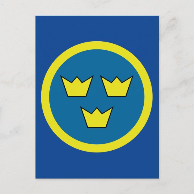 Swedish Three Crowns Postcard (Front)