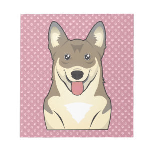 Swedish Vallhund Cartoon Notepad