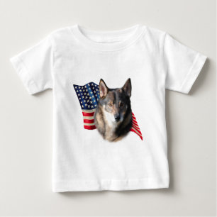 Swedish Vallhund Flag Baby T-Shirt