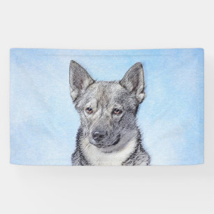 Swedish Vallhund Painting - Cute Original Dog Art Banner