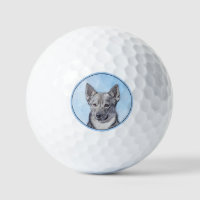Swedish Vallhund Painting - Cute Original Dog Art