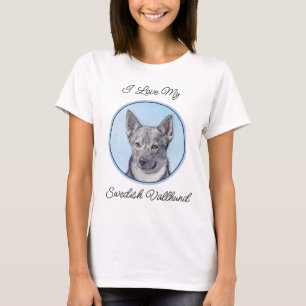 Swedish Vallhund Painting - Cute Original Dog Art T-Shirt