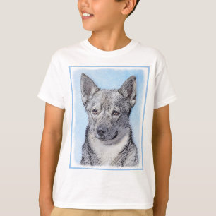 Swedish Vallhund Painting - Cute Original Dog Art T-Shirt