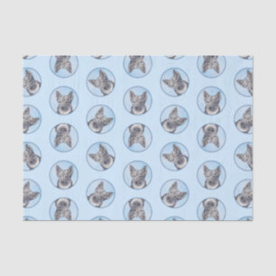 Swedish Vallhund Painting Cute Original Dog Art Tissue Paper