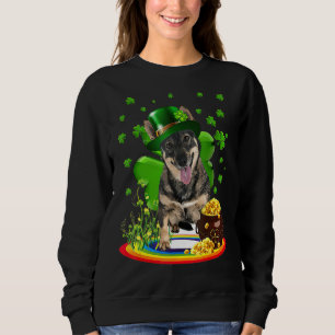 Swedish Vallhund St Patricks Day Irish Shamrock Do Sweatshirt