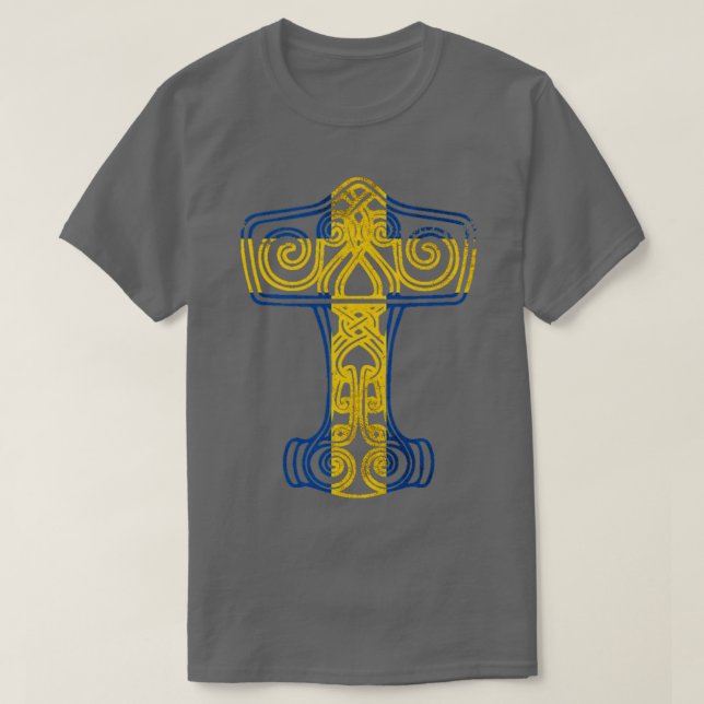 Swedish Viking Hammer T-Shirt (Design Front)