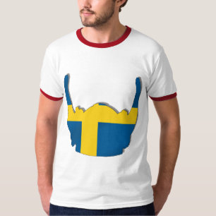 Swedish Viking helmet flag of Sweden Sverige flags T-Shirt