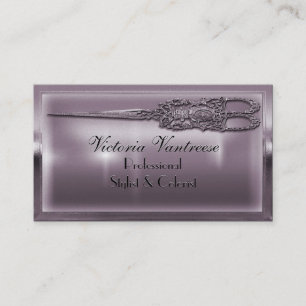 Sweedlepiper Vanity Scissor 3.5" x 2" Elegant Business Card